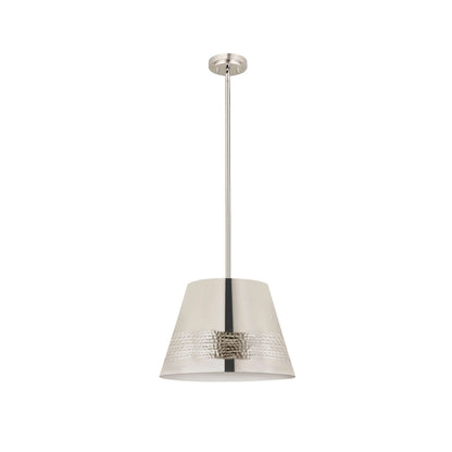 Maddox 1 Light Chandelier Polished Nickel