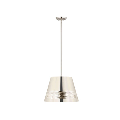 Maddox 1 Light Chandelier Polished Nickel