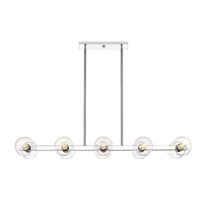 Marquee 10 Light Linear Chandelier Chrome