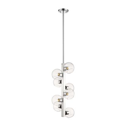 Marquee 8 Light Chandelier Chrome