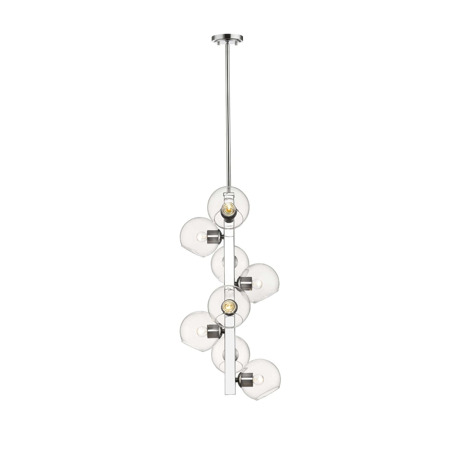 Marquee 8 Light Chandelier Chrome