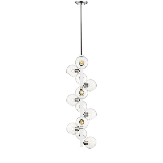 Marquee 12 Light Chandelier Chrome