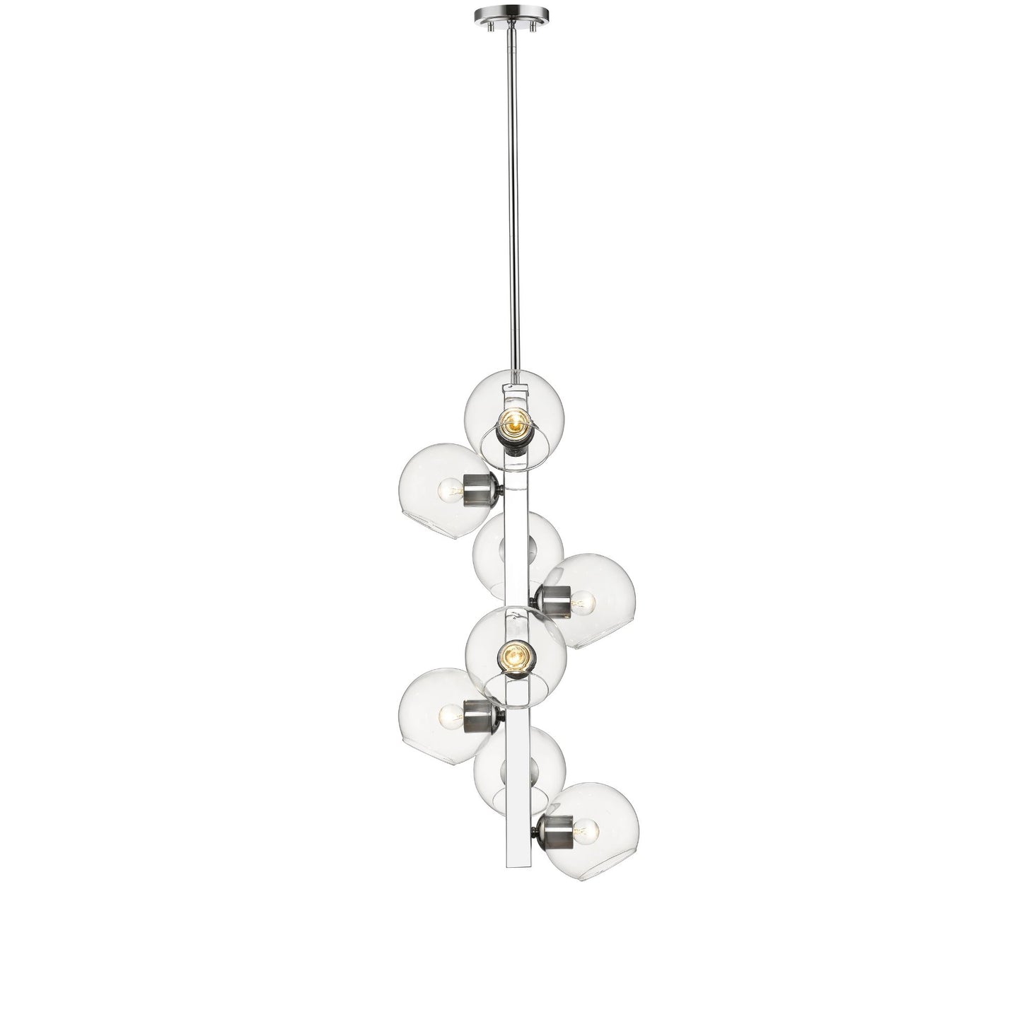 Marquee 8 Light Chandelier Chrome