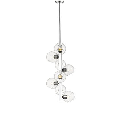 Marquee 8 Light Chandelier Chrome