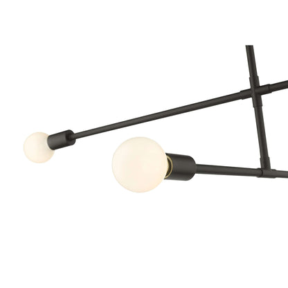 Modernist 3 Light Chandelier Matte Black