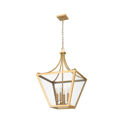 Montalcino 4 Light Chandelier Rubbed Brass