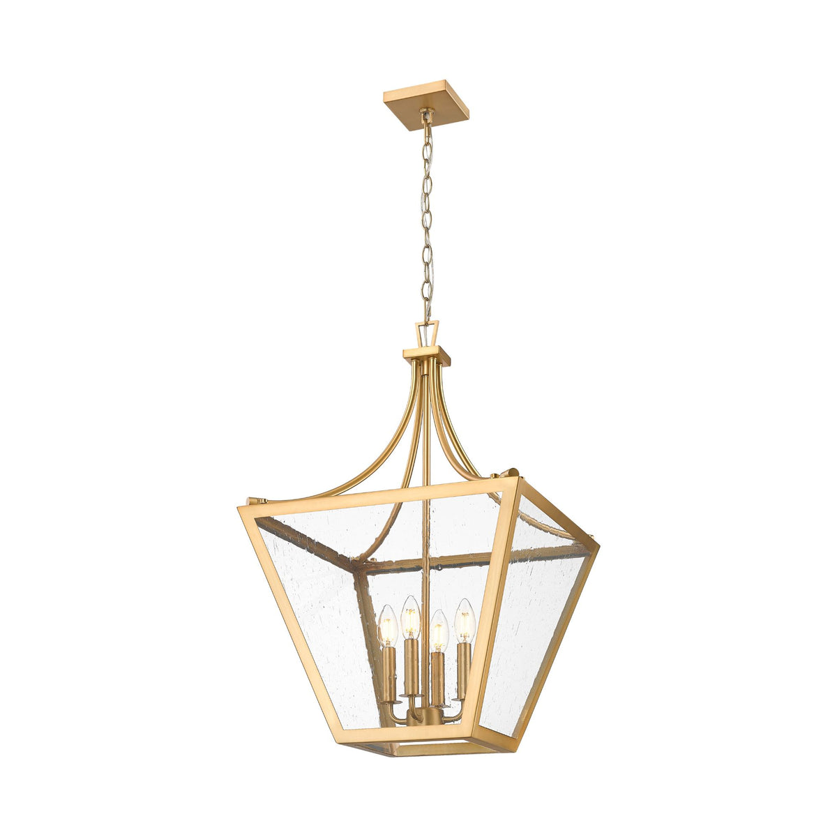 Montalcino 4 Light Chandelier Rubbed Brass
