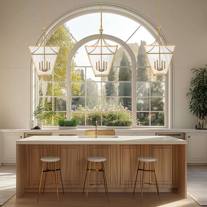 Montalcino 6 Light Chandelier Rubbed Brass