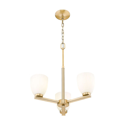 Naya 3 Light Chandelier Modern Gold