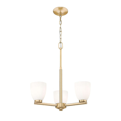 Naya 3 Light Chandelier Modern Gold