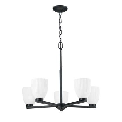 Naya 5 Light Chandelier Matte Black