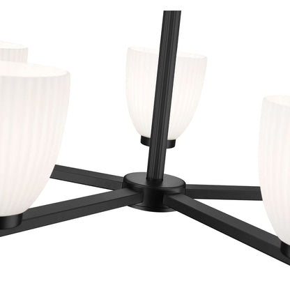 Naya 5 Light Chandelier Matte Black