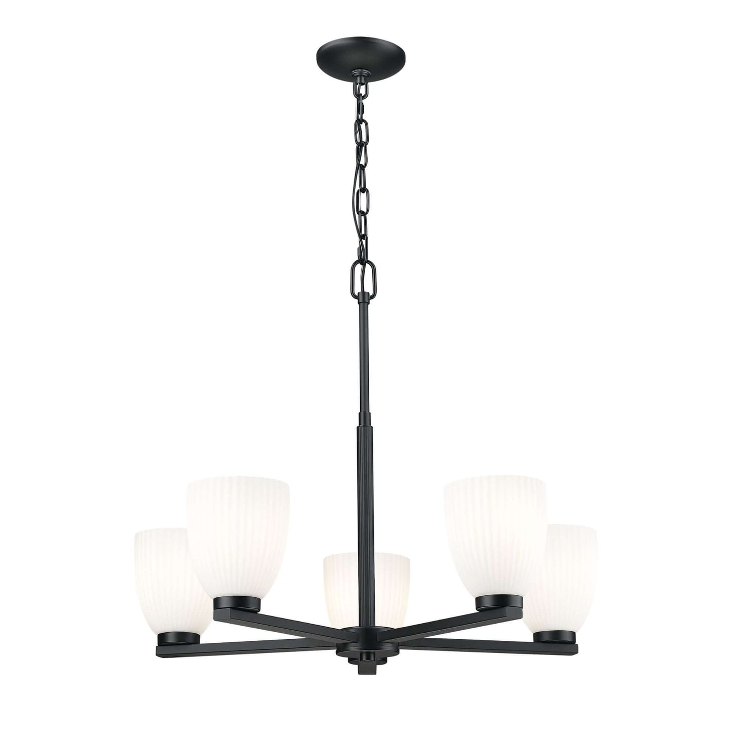 Naya 5 Light Chandelier Matte Black