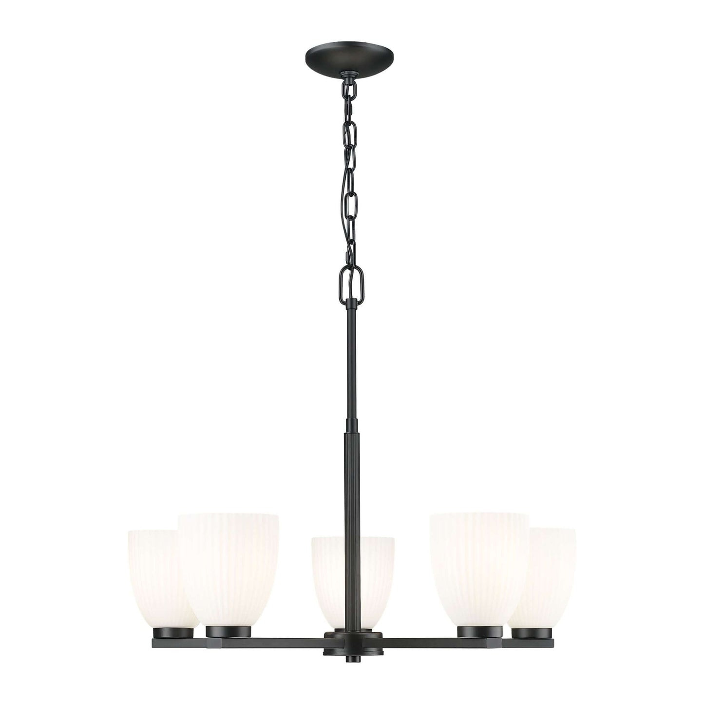 Naya 5 Light Chandelier Matte Black