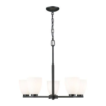 Naya 5 Light Chandelier Matte Black