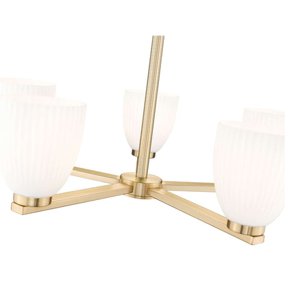 Naya 5 Light Chandelier Modern Gold