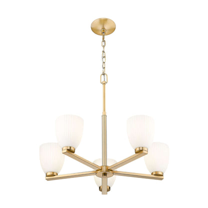 Naya 5 Light Chandelier Modern Gold