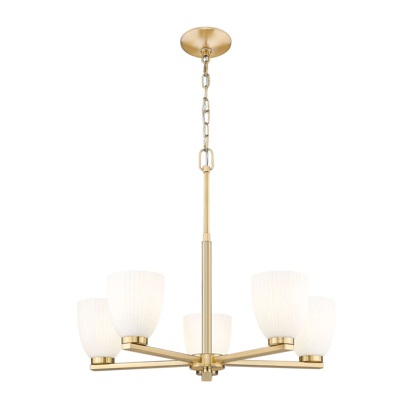 Naya 5 Light Chandelier Modern Gold