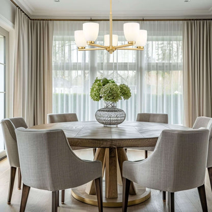 Naya 5 Light Chandelier Modern Gold