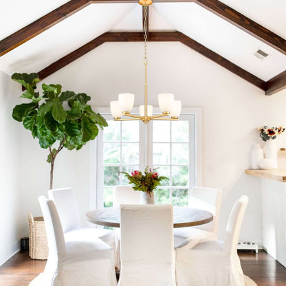 Naya 5 Light Chandelier Modern Gold