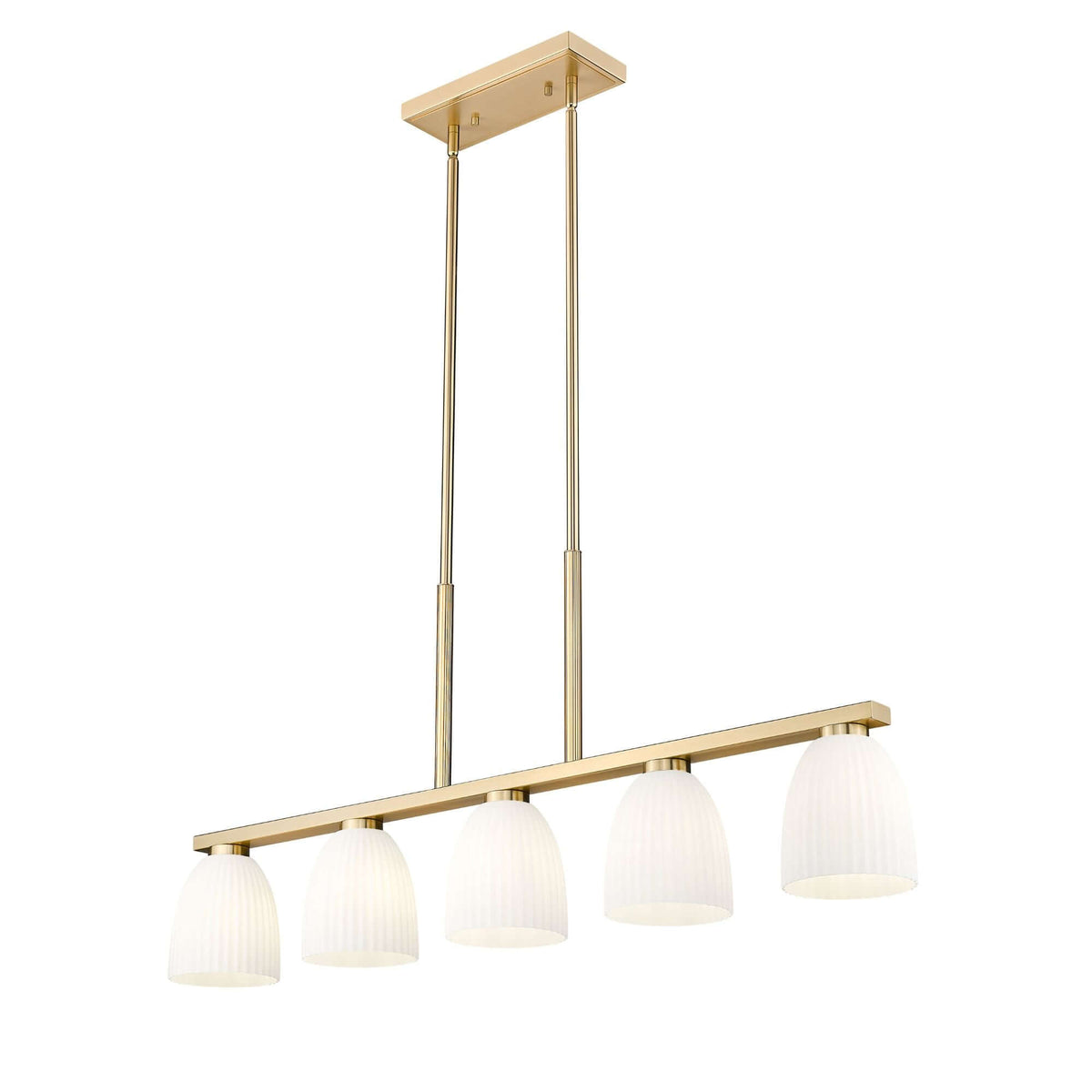 Naya 5 Light Linear Chandelier Modern Gold