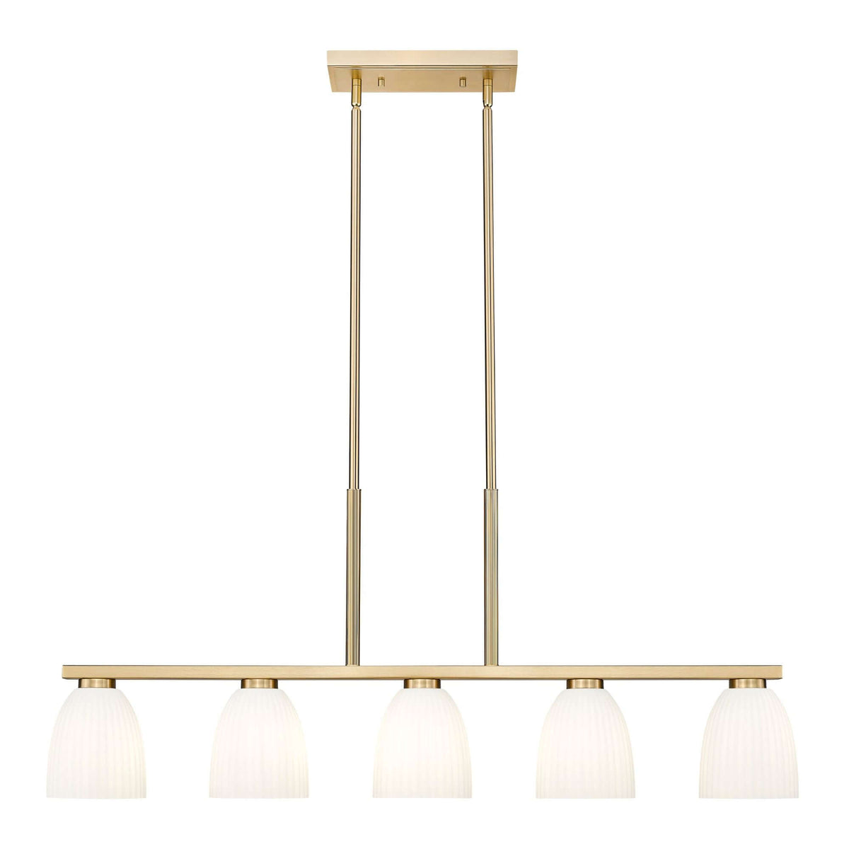 Naya 5 Light Linear Chandelier Modern Gold