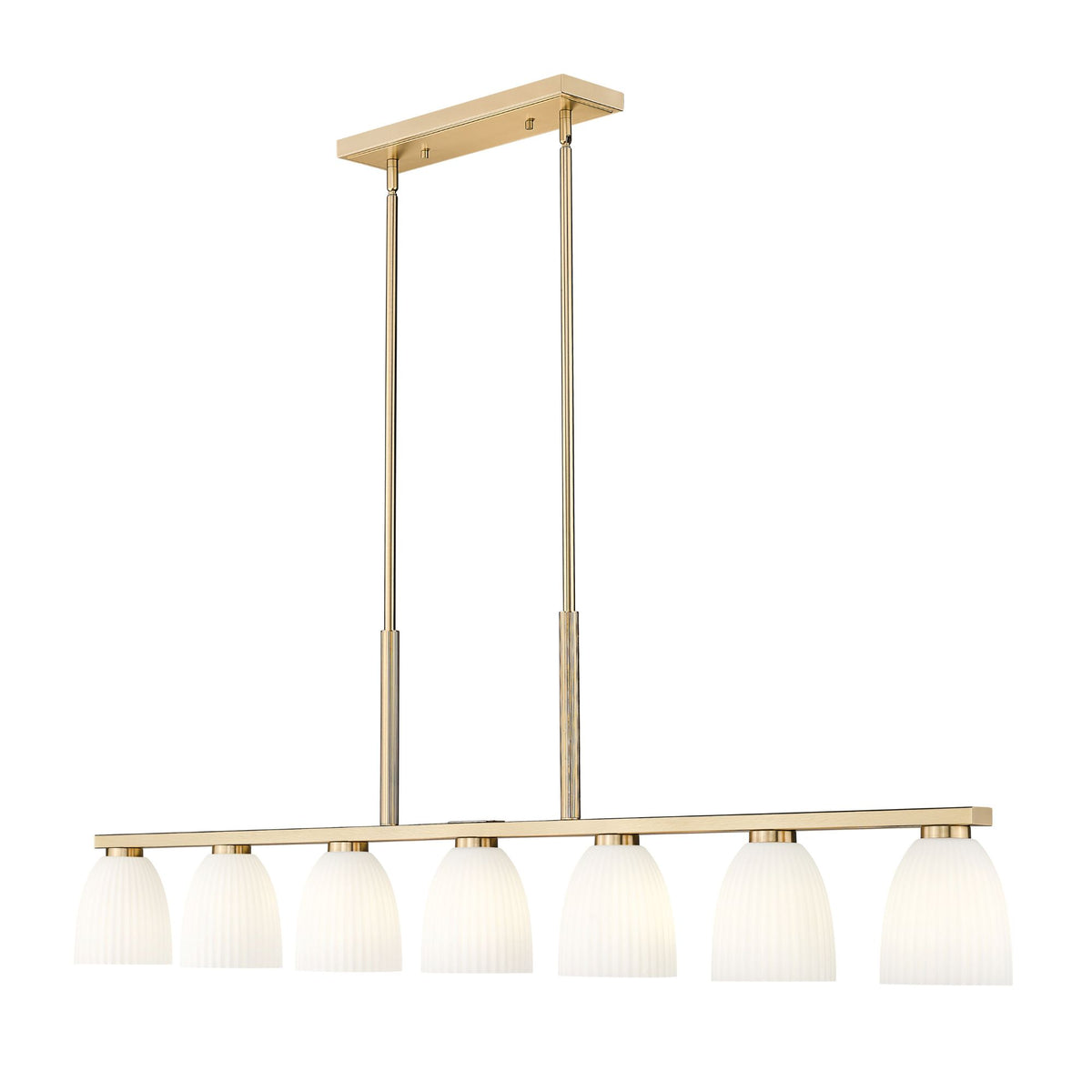 Naya 7 Light Linear Chandelier Modern Gold