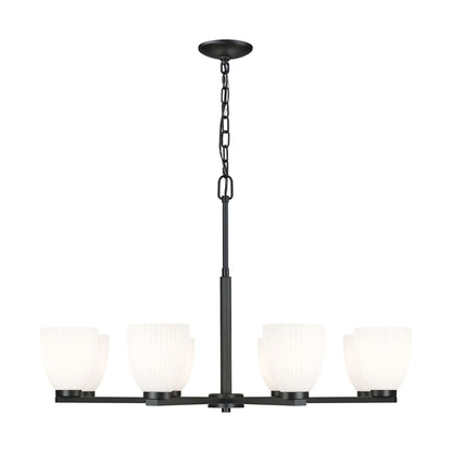 Naya 8 Light Chandelier Matte Black