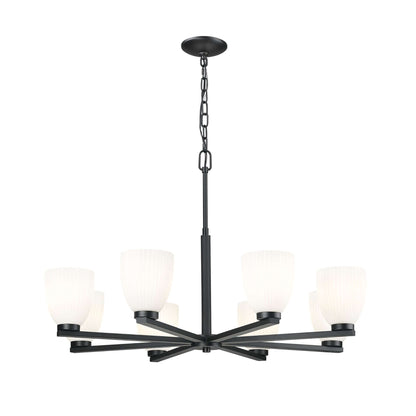 Naya 8 Light Chandelier Matte Black