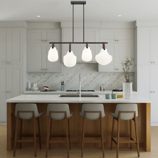 Newbury 4 Light Pendant Matte Black