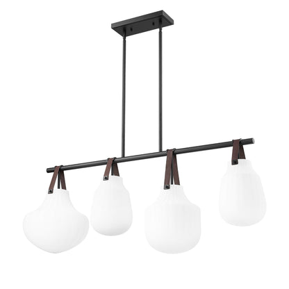 Newbury 4 Light Pendant Matte Black