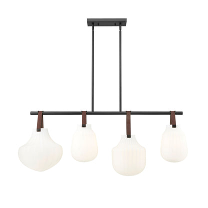 Newbury 4 Light Pendant Matte Black