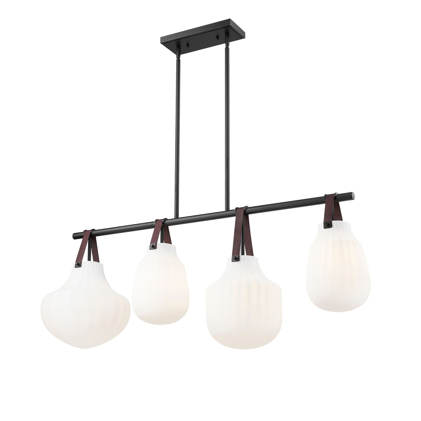 Newbury 4 Light Pendant Matte Black