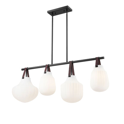 Newbury 4 Light Pendant Matte Black
