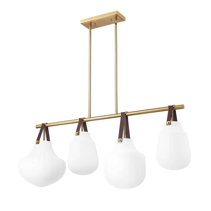 Newbury 4 Light Pendant Modern Gold