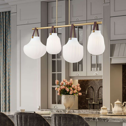 Newbury 4 Light Pendant Modern Gold