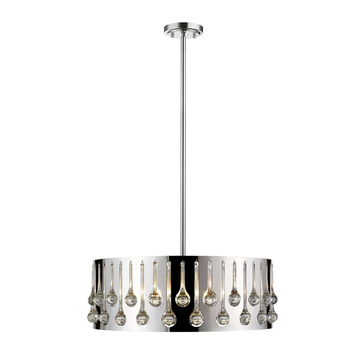 Oberon 6 Light Chandelier Chrome
