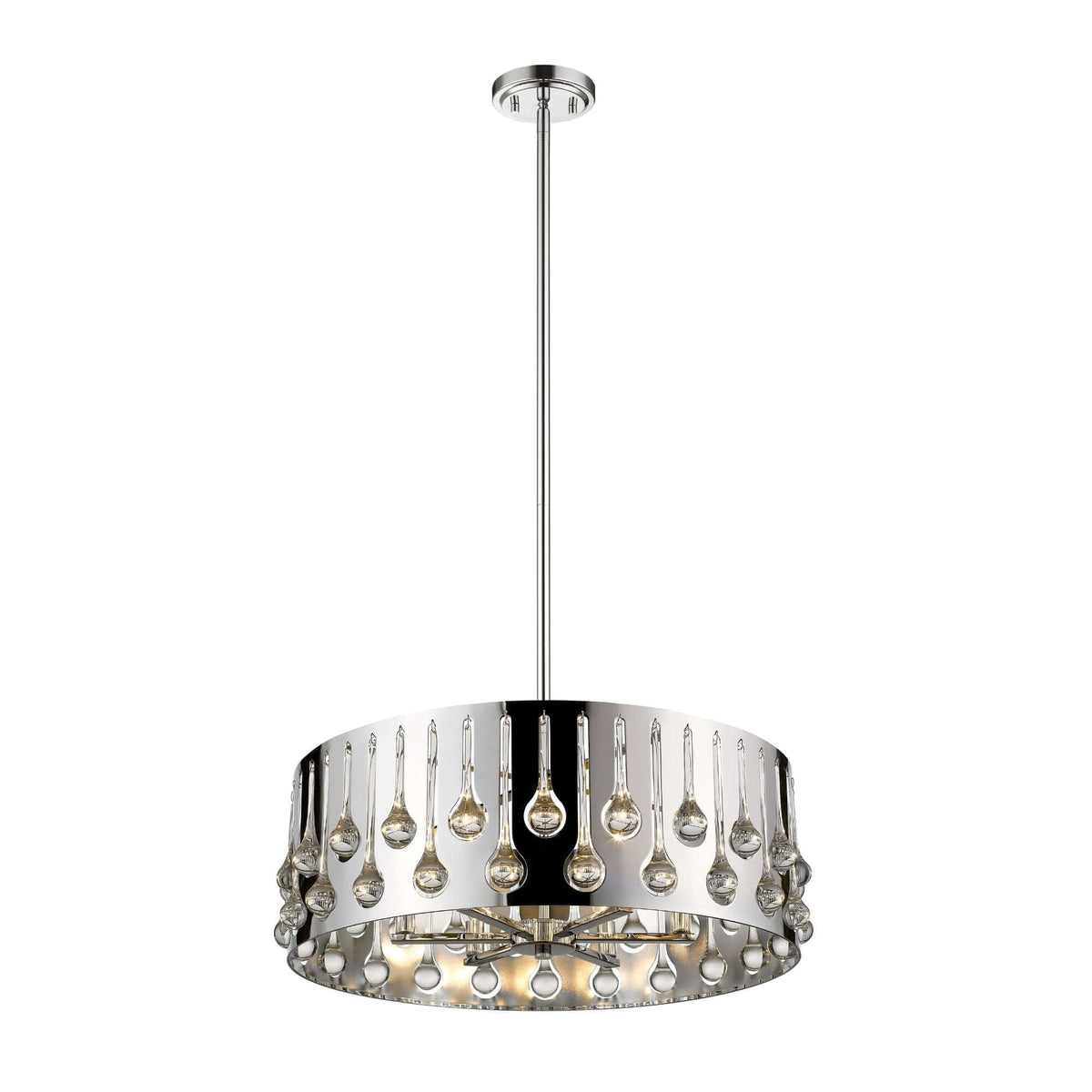 Oberon 6 Light Chandelier Chrome