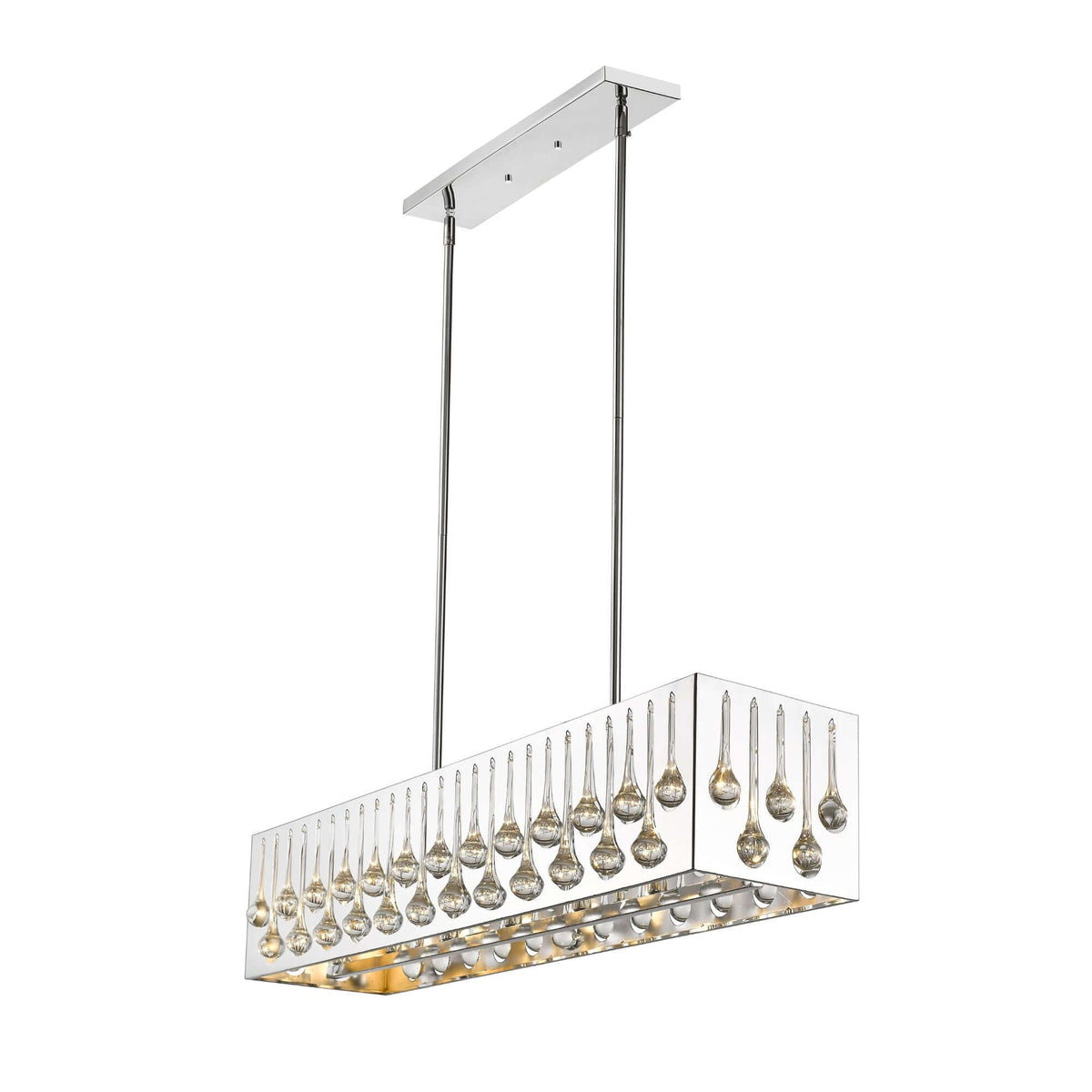 Oberon 7 Light Linear Chandelier Chrome
