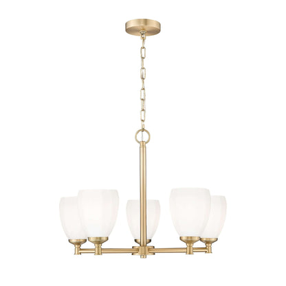 Oren 5 Light Chandelier Modern Gold