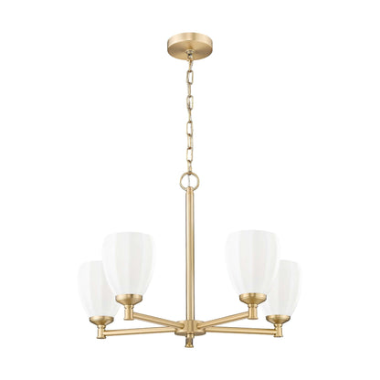 Oren 5 Light Chandelier Modern Gold