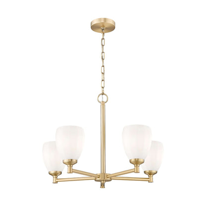 Oren 5 Light Chandelier Modern Gold