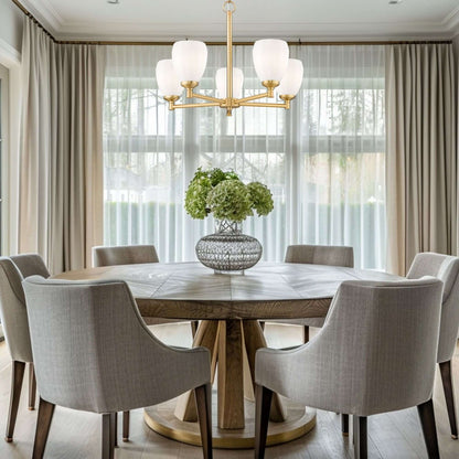 Oren 5 Light Chandelier Modern Gold