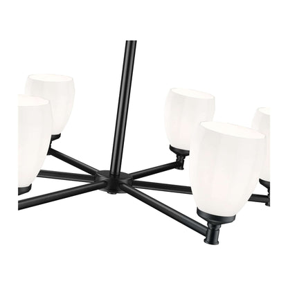 Oren 6 Light Chandelier Matte Black