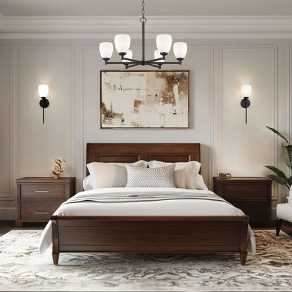 Oren 6 Light Chandelier Matte Black