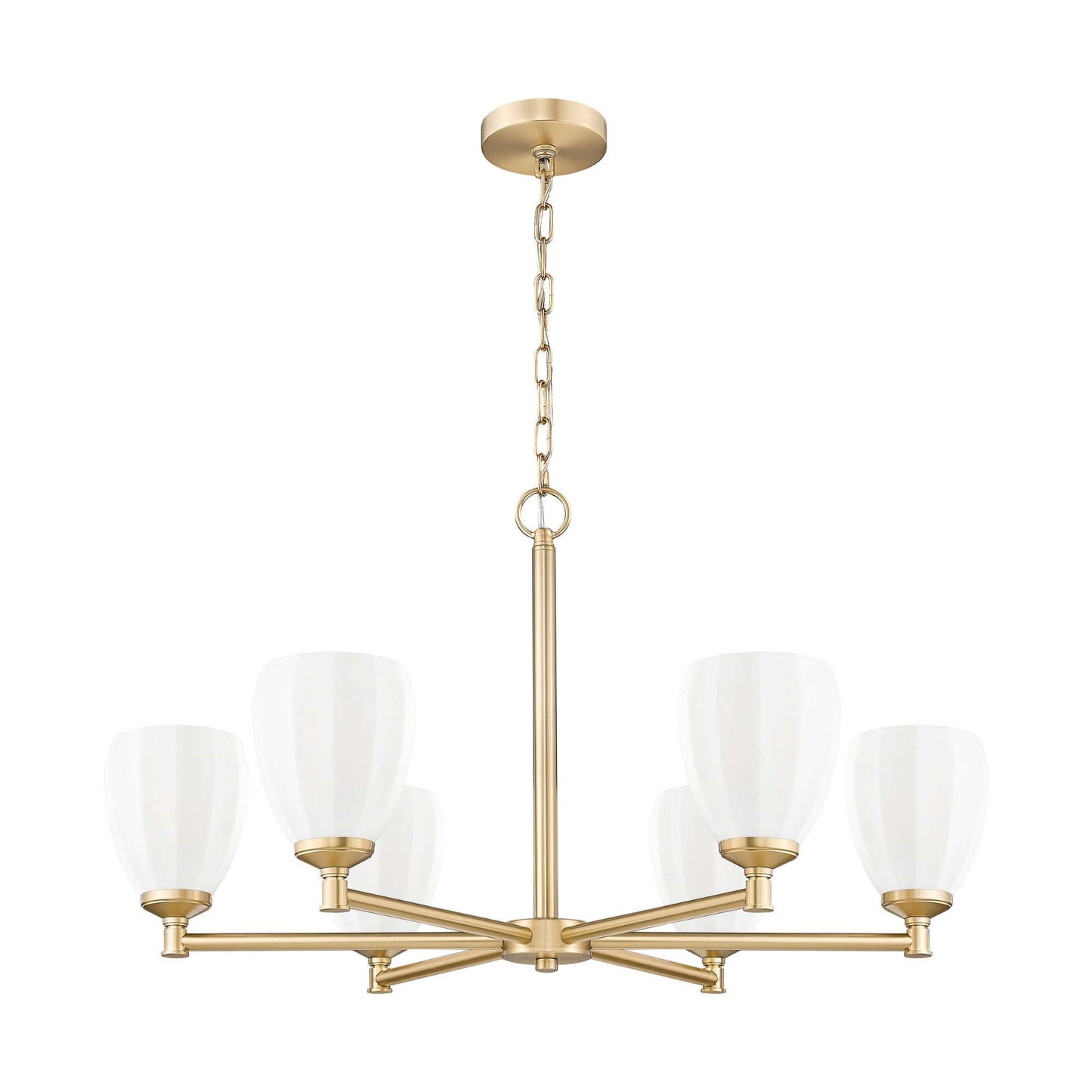 Oren 6 Light Chandelier Modern Gold