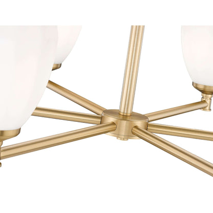 Oren 6 Light Chandelier Modern Gold