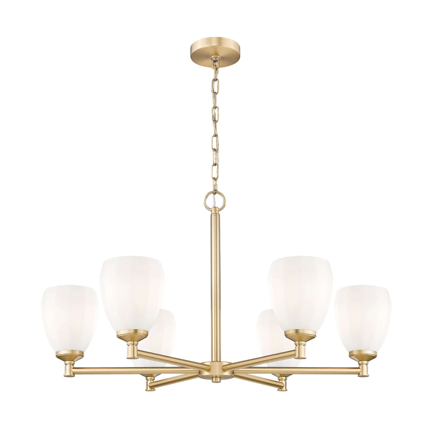 Oren 6 Light Chandelier Modern Gold