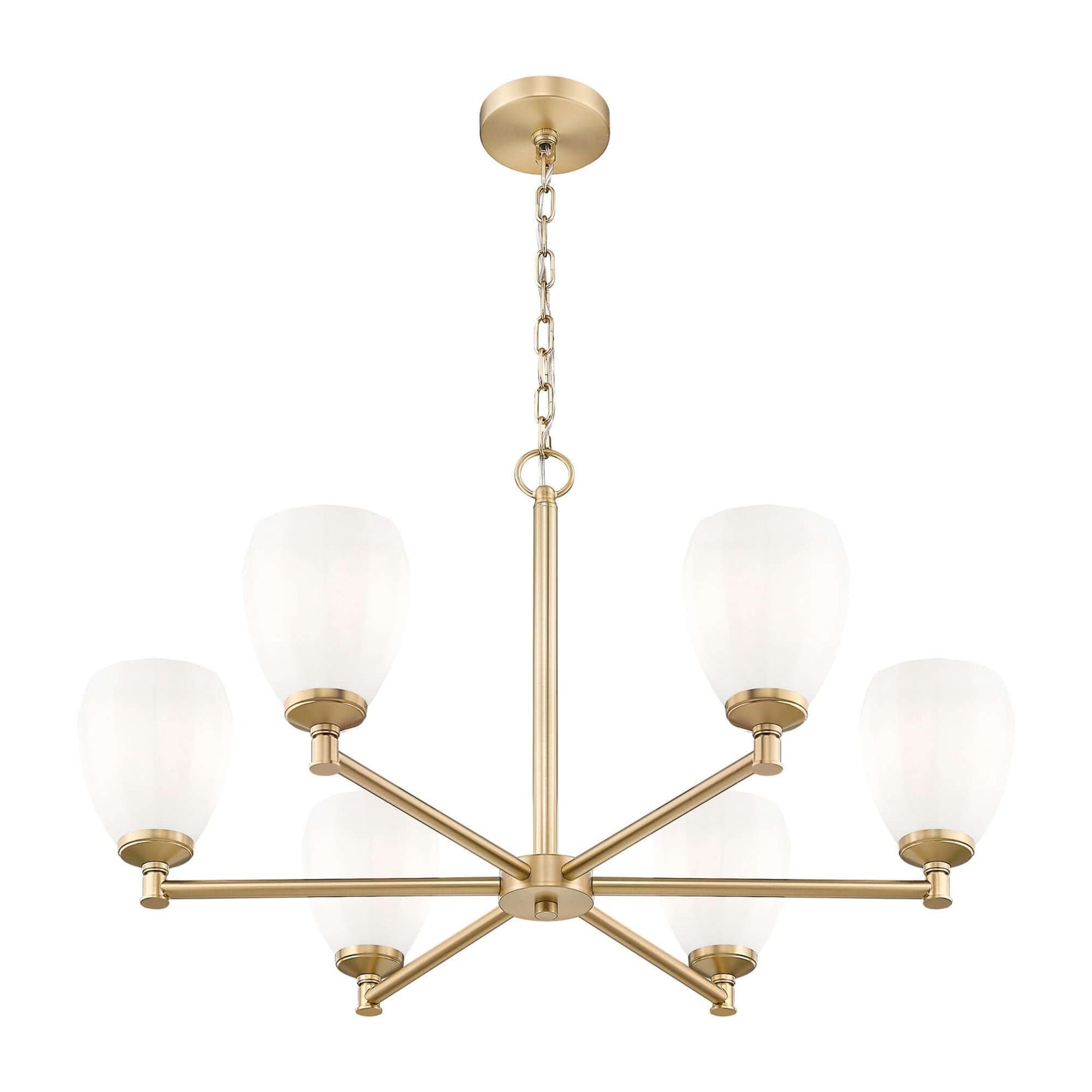 Oren 6 Light Chandelier Modern Gold