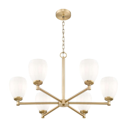 Oren 6 Light Chandelier Modern Gold